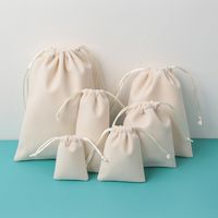 Simple Style Solid Color Flannel Jewelry Packaging Bags main image 1