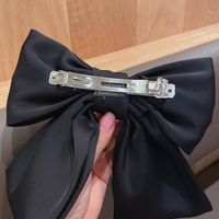 Fashion Bow Knot Cloth Inlay Artificial Gemstones Hair Clip 1 Piece main image 3