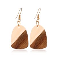 Fashion Geometric Wood Plating Women's Drop Earrings 1 Pair sku image 2