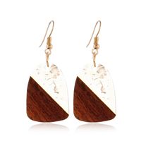 Fashion Geometric Wood Plating Women's Drop Earrings 1 Pair sku image 3