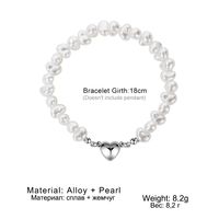 Fashion Heart Shape Pearl Beaded Necklace 1 Piece main image 5