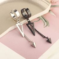 Simple Style Star Spider Skull Stainless Steel Chain Drop Earrings 1 Piece main image 5