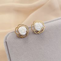 Fashion Bow Knot Alloy Plating Inlay Artificial Gemstones Pearl Women's Drop Earrings 1 Pair sku image 16