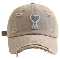 Mujeres Casual Letra Forma De Corazón Bordado Prensado Gorra De Beisbol main image 5