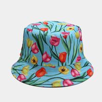 Women's Fashion Graffiti Double-sided Wide Eaves Bucket Hat sku image 17