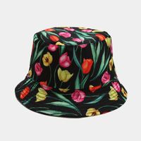 Mujeres Moda Pintada Doble Cara Aleros Anchos Sombrero De Copa sku image 14