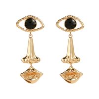 Retro Eye Alloy Plating Women's Drop Earrings 1 Pair sku image 1