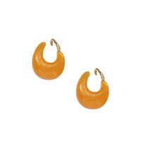 Retro Water Droplets Resin Plating Women's Ear Clips 1 Pair main image 3