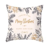 Fashion Letter Gift Box Snowflake Polyester Pillow Cases main image 5