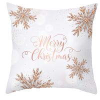 Fashion Letter Gift Box Snowflake Polyester Pillow Cases sku image 2