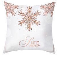 Fashion Letter Gift Box Snowflake Polyester Pillow Cases sku image 8