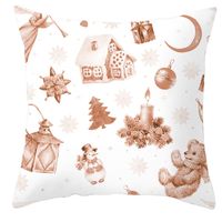 Fashion Letter Gift Box Snowflake Polyester Pillow Cases main image 3