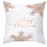 Fashion Letter Gift Box Snowflake Polyester Pillow Cases sku image 18