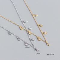 Fashion Rhombus Sterling Silver Plating Zircon Necklace 1 Piece main image 5