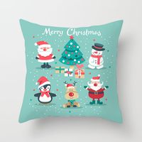 Fashion Christmas Tree Santa Claus Letter Polyester Pillow Cases main image 5