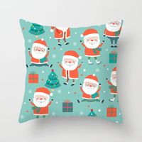 Fashion Christmas Tree Santa Claus Letter Polyester Pillow Cases sku image 2