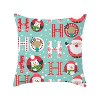 Fashion Christmas Tree Santa Claus Letter Polyester Pillow Cases main image 2
