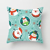Fashion Christmas Tree Santa Claus Letter Polyester Pillow Cases sku image 4