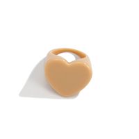Simple Style Heart Shape Arylic Women's Rings 1 Piece sku image 6