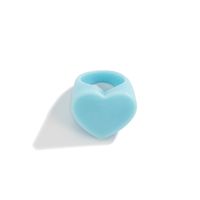 Simple Style Heart Shape Arylic Women's Rings 1 Piece main image 3