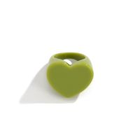 Simple Style Heart Shape Arylic Women's Rings 1 Piece sku image 4
