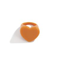 Simple Style Heart Shape Arylic Women's Rings 1 Piece sku image 5