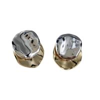 Simple Style Round Metal Plating Women's Earrings 1 Pair main image 4