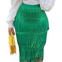 Sommer Einfacher Stil Einfarbig Midi-kleid Röcke main image 4