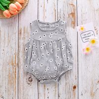 Cute Ditsy Floral Patchwork Cotton Baby Rompers sku image 8