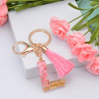 Fashion Letter Plastic Epoxy Keychain 1 Piece sku image 12