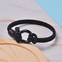 Fashion Geometric Stainless Steel Rope Handmade Bracelets main image 5