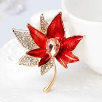 Ethnic Style Flower Alloy Stoving Varnish Diamond Women's Corsage sku image 9