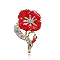 Ethnic Style Flower Alloy Stoving Varnish Diamond Women's Corsage sku image 12