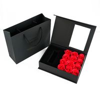 Valentine's Day Gift Box 12 Flip Window Soap Flower Lipstick Gift Box Necklace Jewelry Gift Box Wholesale sku image 1