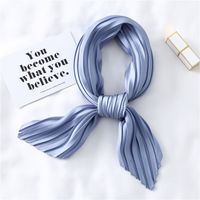 Women's Elegant Solid Color Satin Silk Scarves sku image 1