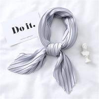 Women's Elegant Solid Color Satin Silk Scarves sku image 7