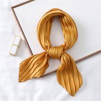 Women's Elegant Solid Color Satin Silk Scarves sku image 11