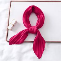 Women's Elegant Solid Color Satin Silk Scarves sku image 13