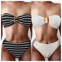Women's Stripe 2 Piece Set Bikinis main image 1