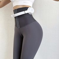 Women's Daily Fashion Solid Color Ankle-length Buckle Leggings main image 5