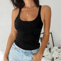 Women's T-shirt Sleeveless T-shirts Backless Fashion Solid Color main image 4