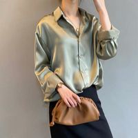 Women's Blouse Long Sleeve Blouses Casual Solid Color main image 2