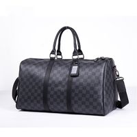 Men's Fashion Plaid Pvc Travel Bags main image 3