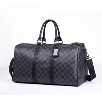 Men's Fashion Plaid Pvc Travel Bags main image 4