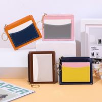 Women's Solid Color Pu Leather Zipper Card Holders main image 6