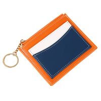 Women's Solid Color Pu Leather Zipper Card Holders main image 5