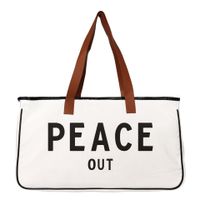 Women's Fashion Letter Canvas Shopping Bags sku image 5