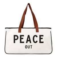 Women's Vintage Style Letter Canvas Shopping Bags sku image 5