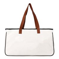 Women's Fashion Letter Canvas Shopping Bags sku image 7