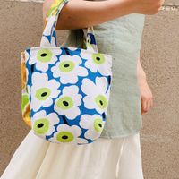 Women's Fashion Flower Canvas Shopping Bags main image 5